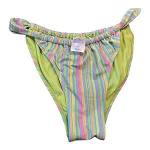 5/$20 Wild Fable Multicolor Striped Bikini Bottom M